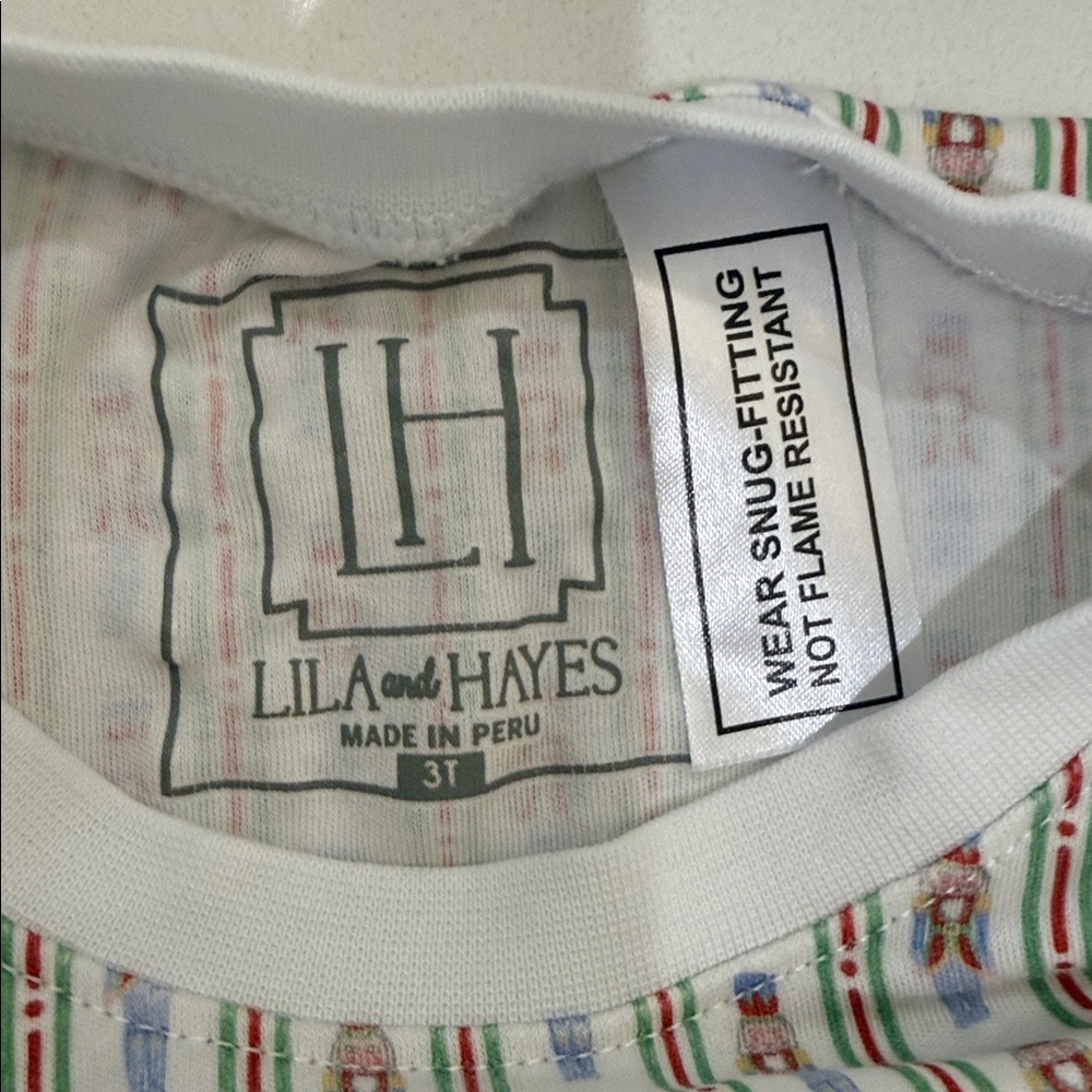Lila and Hayes Bradford Boys’ Christmas Nutcracker Stripe Print PJ Set 3T - Picture 2 of 6